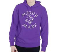 Print4U Moody Mare / Horse Riding/Horses Funny Ladies Hoodie Medium Purple