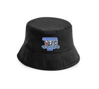 Print4U My Dog Walking Novelty Printed Bucket Hat Unisex Dog Lovers Gift Black LXL