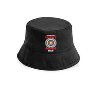 Print4U My Lucky Archery Bucket Hat Gift Father's Day Birthday Present Black SM