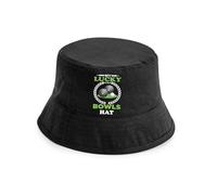 Print4U My Lucky Bowls Bucket Hat Gift Father's Day Crown Green Bowling Black SM