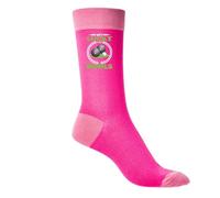 Print4U My Lucky Bowls Ladies Pink Socks Gift For Her Crown Green Birthday Gift