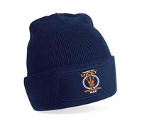 Print4U My Lucky Metal Detecting Beanie Hat Gift Father's Day Birthday Present Blue