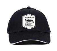 Print4U Old Banger 80 Baseball Cap 80th Birthday Gift 80 Year Old Funny Unisex Black