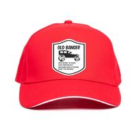 Print4U Old Banger 90 Baseball Cap 90th Birthday Gift 90 Year Old Funny Unisex Red