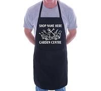 Print4U Personalised Apron Garden Centre Gardeners Add Name Here Black