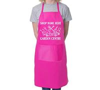 Print4U Personalised Apron Garden Centre Gardeners Add Name Here Pink