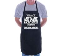 Print4U Personalised Apron Welcome To My Kitchen Any Name Black