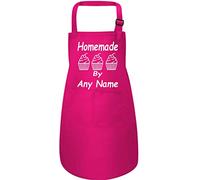 Print4U Personalised Kids Apron Homemade By Any Name with Adjustable Straps Pink Large 7 to 12 Years