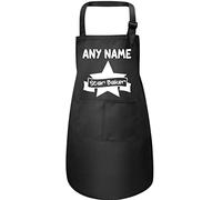 Print4U Personalised Kids Apron Star Baker with Adjustable Straps Black-S-3-6