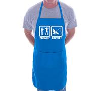 Print4U Problem Sorted Gone Fishing Angler BBQ Cooking Novelty Apron Blue
