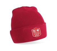 Print4U Proud to Be from Wales Beanie Hat Welsh Funny Birthday Gift Unisex Red