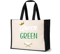 Print4U Queen Of The Green Canvas Tote Bag Gift Golfing Present Natural