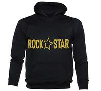 Print4U Rock Star Pop Princess Girls Sparkly Glitter Hoodie