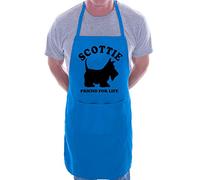 Print4U Scottie Dog Lover BBQ Cooking Funny Novelty Apron Blue