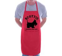 Print4U Scottie Dog Lover BBQ Cooking Funny Novelty Apron Red