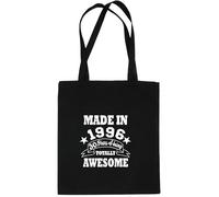 Print4U Shopping Tote Bag For Life Born In 1996 30th Birthday Black