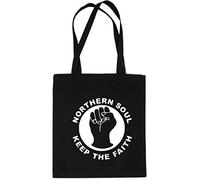 Print4U Shopping Tote Bag For Life Northern Soul Black