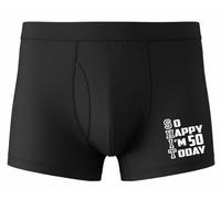 Print4U So Happy I'm 50 Today Bamboo Boxer Shorts Funny 50th Birthday Gift