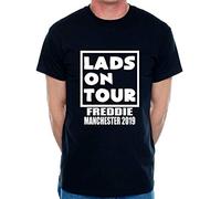 Print4U Stag Do Personalised T-Shirt Lads On Tour Freddie Large Black