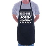 Print4U Stand Back John Is Cooking Personalised BBQ Apron