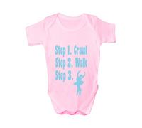 Print4U Steps To a Ballerina/Dancer ~Funny Babygrow~Babies Gift Boy/Girl Vest Babies