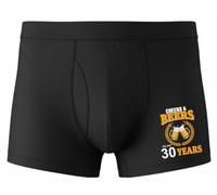 Print4U Supersoft Bamboo Boxer Shorts Fun Gift 30th Birthday Cheers And Beers Large Black