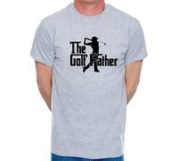 Print4U The Golf Father T-Shirt Funny Father's Day Birthday Golfing Man's Tee XX-Large Grey Black Text