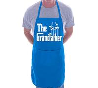 Print4U The Grandfather BBQ Cooking Funny Novelty Apron Blue