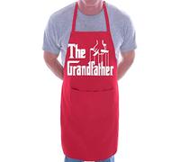 Print4U The Grandfather BBQ Cooking Funny Novelty Apron Red