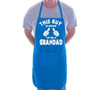 Print4U This Guy Going To Be Grandad BBQ Cooking Funny Novelty Apron Blue