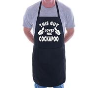 Print4U This Guy Loves His Cockapoo BBQ Dog Cooking Funny Novelty Apron Black