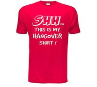 Print4U This is My Hangover T-Shirt Mens Unisex T-Shirt Small Red