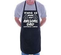 Print4U This Is What Awesome Dad BBQ Cooking Funny Novelty Apron Black