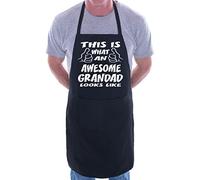 Print4U This is What Awesome Grandad BBQ Cooking Funny Novelty Apron Black