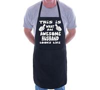 Print4U This Is What Awesome Husband BBQ Cooking Funny Novelty Apron Black