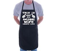 Print4U This is What Awesome Wife BBQ Cooking Funny Novelty Apron Black