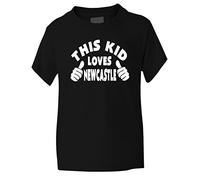 Print4U This Kid Loves Newcastle T Shirt Age 9-11 Black