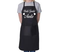 Print4U Worlds Greatest Auntie Mother's Day Cooking Bakers Ladies Apron Black