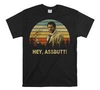 Printable Area Misha Collins Hey Assbutt Vintage T-Shirt, Movies Quote Unisex Tshirt Black