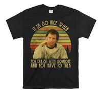 Printable Area When Harry Met Sally Shirt, Harry Burns It is So Nice When You Can Sit with Someone Vintage T-Shirt, Movies Quote Unisex Tshirt Black