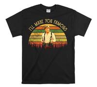Printable Area Young Gun Shirt, Emilio Estevez I'll Make You Famous Vintage T-Shirt, Movies Quote Unisex Tshirt Black