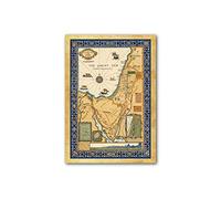Printagonist Picture map of the Holy Land, 1928. Jerusalem, Israel, Palestine, Ancient routes, biblical Map, historic sites, New Testament. (Matt, A2 23.4 x 16.5 inches)