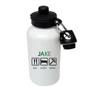 Printaname East Sleep Mine - Personalised Kids/Drinks/Sports Childrens Water Bottle (White)