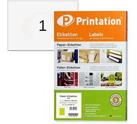 Printation A5 Labels - 200 Self Adhesive Address Labels - 1 Label per A5 Sheet, 200 Sheets, 1x1 - A5 Sticky Labels/Shipping Labels 210x148 mm, White 6135 8690