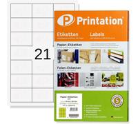 Small Address Labels, Pack of 2100, 63 x 39.5 mm, 100 A4 Sheets, 3 x 7, White - L7160