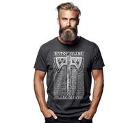 PrintBar Baruk Dwarf t-Shirt - Funny and Dwarven! 100% Cotton, Funny t-Shirt, Unisex Printed Design. Join The Bearded Brotherhood and Channel Your Inner Warrior! Charcoal