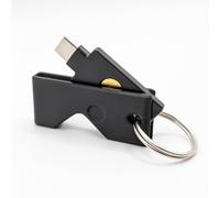 Printbtw Protective Case for Yubikey 5C NFC (USB-C) Scratch-Resistant (Black)