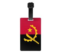 Printed Angola Flag Luggage tag Hanger, Easy to Identify, Easy to Hang, Suitable for suitcases, Backpacks and Handbags