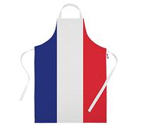 Printed Aprons for Men Funny French Flag Baking Gifts Kitchen Apron Cooking Chefs Gift White