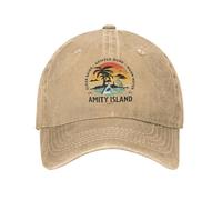 Printed Baseball Cap Summer Quints Shark Jaws Amity 1975 Sun Wholesale Design Washed Hip Hop Hats Female Male Sport Snapback Cap Sports Accessories Gifts